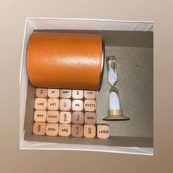 Vintage 1971 Scrabble Brand Sentence Cube Game Dice Selchow Righter Family - Picture 4 of 8